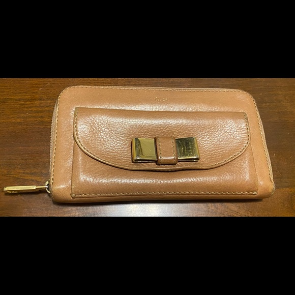 Chloe brown leather wallet - Picture 2 of 7
